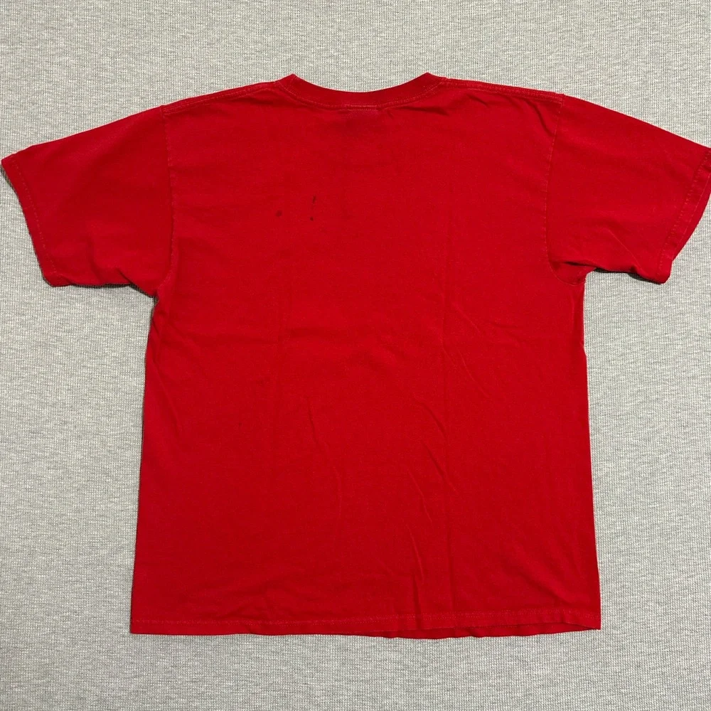 Y2K Peanuts Snoopy Joe BBQ Grilling Chef Graphic Tee Red Heavyweight Mens‎ Large